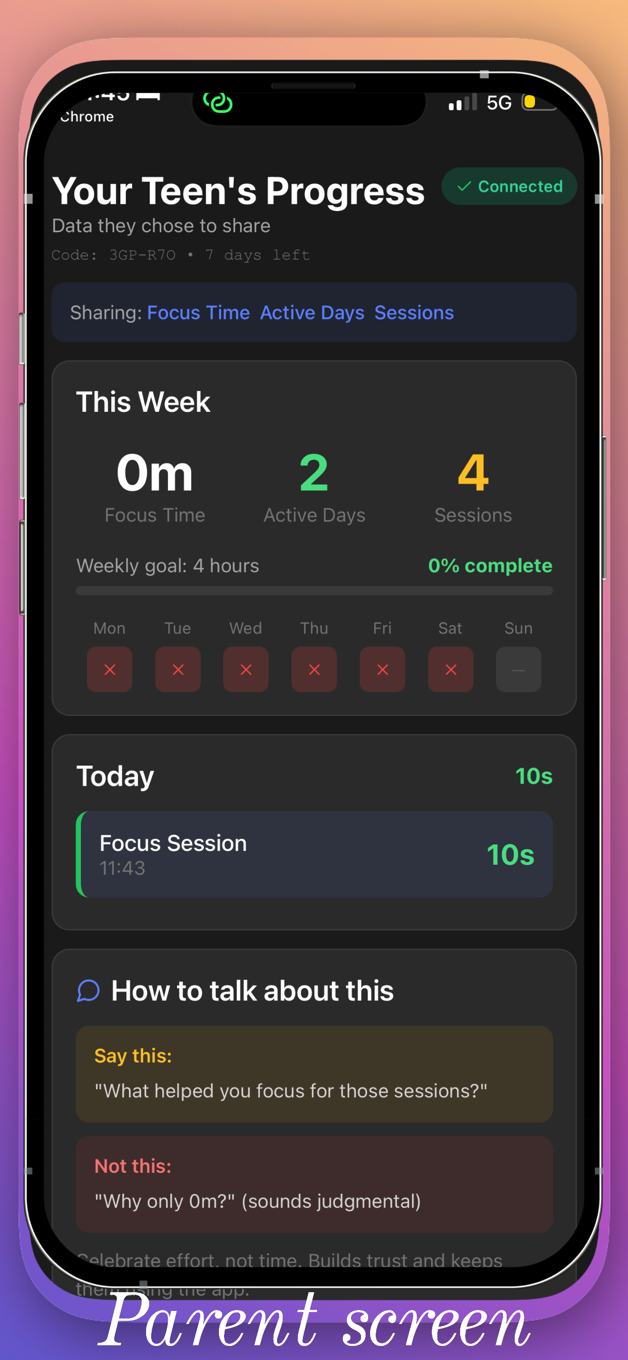 FocusWing parent view